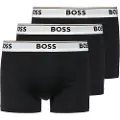 Hugo Boss BOSStil mænd. 50475274 3 pakker sorte Troncal-boxershorts (M), Afslappet, Bomuld