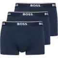Hugo Boss BOSStil mænd. 50475274 Pakke med 3 boksershorts 50475274 navy (S), Afslappet, Bomuld, Blå