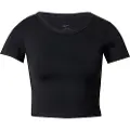 Nike Kort Nike One Fitted Dri-FIT-top med korte ærmer til kvinder - sort