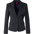 Hugo Boss HUGOtil kvinder. 50516131 Aredana marineblå blazer (34), Casual, Party, Syntetisk, Klassisk
