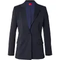 Hugo Boss HUGOtil kvinder. 50516447 Jakke Atana navy (36), Casual, Party, Syntetisk, Klassisk, Blå