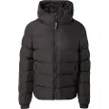 Superdry Superdrytil mænd. M5011905A Sports quiltet jakke med hætte Sports sort (XL), Casual, Genanvendt polister, Bæredygtig