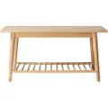 Cinas - Entrebænk Noble med skohylde 90x35 cm - Natur - Bænke - - Homeroom