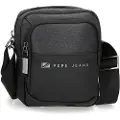 Pepe Jeans Pepe Jeanstil mænd. 7125231 Jarvis messenger taske sort -15x19,5x6cm (OSFA), Casual, Polyester