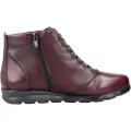 Fluchos Fluchostil kvinder. F0356_SUGA_2BUR Ankelstøvler i læder Susan F0356 brudeos (38), 1-3 cm, Lynlås, Casual, Klassisk, Burgund