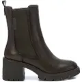 Carmela Carmelatil kvinder. 16190204-KAKI Ankelstøvler i læder 161902 grøn (40), 5-8 cm, Lynlås, Casual