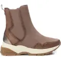 Carmela Carmelatil kvinder. 16117003-TAUPE Ankelstøvler 161170 taupe (40), Brun, 1-3 cm, Splittet læder, Lynlås, Casual