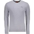 Superdry Superdrytil mænd. M6110641A Essential Slim pullover grå (3XL), Casual, Bomuld