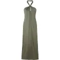 Pepe Jeans Pepe Jeanstil kvinder. PL953578 Liliana-kjole grøn (L), Casual, Polyester, Uden ærmer/stropper