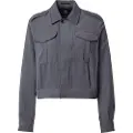 G-Star G-Startil kvinder. D24583-D522-860 Officer kort jakke sort (S), Casual, Viscose, Lange ærmer