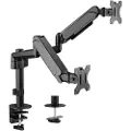 Gembird Monitor Arm - Adjustable arm 2-display 17"-32"