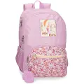 Pepe Jeans Pepe Jeanstil piger. 68525D1 Sandra rygsæk to rum 45 cm kan tilpasses til trolley pink (OSFA), Casual, Polyester, børnetøj
