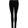 Superdry Superdrytil kvinder. W7010798A Mellemhøje jeans i økologisk bomuld Vintage sort (26/32), Casual, Denim, Økologisk bomuld, Bæredygtig