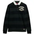 Superdry Superdrytil mænd. M6010847A Atletisk poloshirt sort, grøn (M), Casual, Bomuld, Lange ærmer