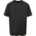 Mc Clothes Love Yourself First Acid Washed Heavy Oversized T-shirt Med Korte ærmer