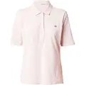 Gant Ganttil kvinder. 4202231 Shield piqué polo shirt pink (XS), Casual, Bomuld, Korte ærmer