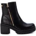 Xti Xtitil kvinder. 14153801-NEGRO Ankelstøvler 141538 sort -Hælhøjde: 7 cm (39), 5-8 cm, Lynlås, Casual, Kunstlæder