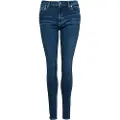 Superdry Superdrytil kvinder. W7010798A Medium taljerede jeans i økologisk bomuld, vintage blå (25/30), Casual, Denim, Økologisk bomuld, Bæredygtig