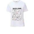 Salsa Jeans Graphic Print T-shirt Med Korte ærmer