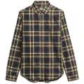 Superdry Superdrytil mænd. M4010737A Skjorte i økologisk bomuld med vintage navy-tern (L), Casual, Lange ærmer, Økologisk bomuld, Bæredygtig, Blå