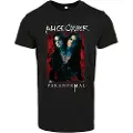 Mc Clothes Alice Cooper Paranormal Splatter Adult Black T-shirt Med Korte ærmer