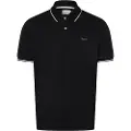 Gant Ganttil mænd. 2062034 Pique-poloshirt med sort piping (S), Casual, Korte ærmer