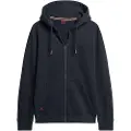 Superdry Superdrytil mænd. M2013116B Sweatshirt med hætte, lynlås og logo Essential Navy (S), Casual, Bomuld, Lange ærmer, Blå