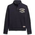 Superdry Superdrytil mænd. M2014114A Vintage Athletic Henley navy sweatshirt (S), Casual, Bomuld, Blå