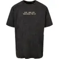 Mc Clothes Missing Piece Acid Washed Heavy Oversized T-shirt Med Korte ærmer