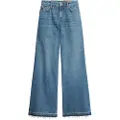 Superdry Raw Hem Wide Flare Højtaljede Jeans