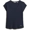 Superdry Essential Lace Trim Kortærmet V-hals T-shirt