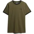 Superdry Superdrytil mænd. M1011892A Retro kortærmet t-shirt med logo Essential green (L), Casual, Grøn, Bomuld, Korte ærmer