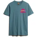 Superdry Superdrytil mænd. M1012009A Great Outdoor T-shirt blå (L), Casual, Bomuld, Korte ærmer