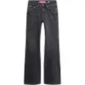 Superdry Superdrytil kvinder. W7010797A Flared mid-rise skinny jeans sort (32/32), Casual, Denim, Økologisk bomuld, Bæredygtig