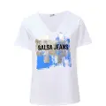 Salsa Jeans 21008927 Graphic Print T-shirt Med Korte ærmer
