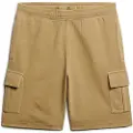 Superdry Superdrytil mænd. M7110425A Cargo shorts med brune kontrastsyninger (S), Casual, Bomuld