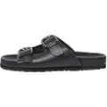 Pepe Jeans Pepe Jeanstil kvinder. PLS80005 Oban Block læder sandaler sort (40), Fast, Ingen, Casual