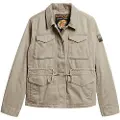Superdry Superdrytil kvinder. W5011544A Militærjakke M65 grøn (XS), Casual, Bomuld