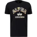 Alpha industries College Camo T T-shirt Med Korte ærmer