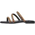 Pepe Jeans Pepe Jeanstil kvinder. PLS90646 Sandaler i læder Hayes Wild brown (39), Brun, Fast, Ingen, Casual, Dyreprint, Bæredygtig
