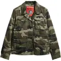 Superdry Superdrytil kvinder. W5011544A Militærjakke M65 grøn (XS), Casual, Bomuld