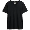 Superdry Raw Edge Slub V T-shirt Med Korte ærmer