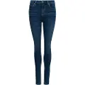Superdry Superdrytil kvinder. W7010796A Højtaljede skinny jeans i blå økologisk bomuld (29/30), Denim, Polyester, Bæredygtig
