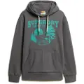 Superdry Superdrytil mænd. M2013699A Lo-Fi Outdoor Graphic Sweatshirt grå (L), Casual, Økologisk bomuld, Bæredygtig