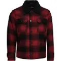 Superdry Superdrytil mænd. M5011680A Chore Merchant Store uldfrakke rød (L), Casual, Akryl