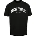 Mister tee New York College Oversize T-shirt Med Korte ærmer