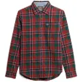 Superdry Superdrytil mænd. M4010727A Skovhugger-skjorte rød (XXL), Casual, Bomuld, Lange ærmer