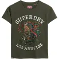 Superdry Tattoo Rhinestone Fitted T-shirt Med Korte ærmer