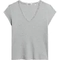 Superdry Essential Lace Trim Kortærmet V-hals T-shirt
