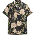 Superdry Open Collar Print Kortærmet Skjorte